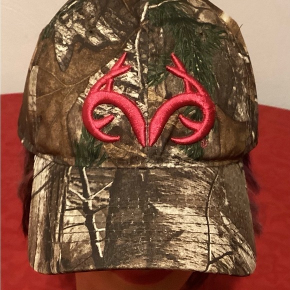 Realtree Hardwoods Sewn Camouflage Hat Hunting Camo One-Size Baseball Cap EUC! - Picture 3 of 7